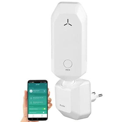 Afbeelding van 7links wifi extender: repeater met draaibare MIMO antenne, app, 300 Mbit/s, 2,4 GHz (hotspot, Elesion, mobiele signaalversterker)