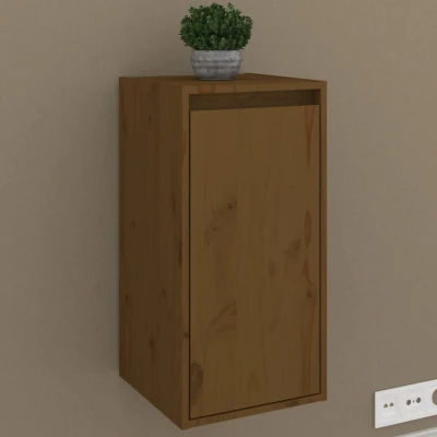 Afbeelding van Wandkast 30x30x60 cm massief grenenhout honingbruin