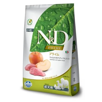 Afbeelding van FARMINA N&amp;D PRIME DOG WILD BOAR AND APPLE ADULT MINI 2,5kg