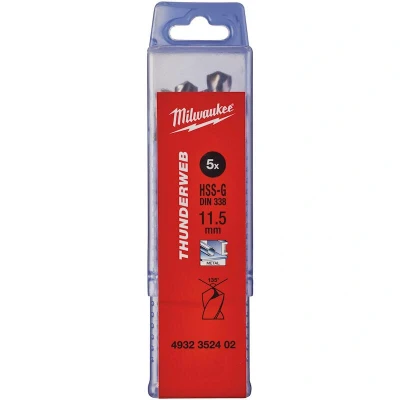 Afbeelding van MILWAUKEE 4932352402 THUNDERWEB HSS G metaalboor 11,5x142x94mm (5 st.)