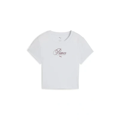 Afbeelding van Puma Tshirt print, Dames, Maat: Medium, Silver mist