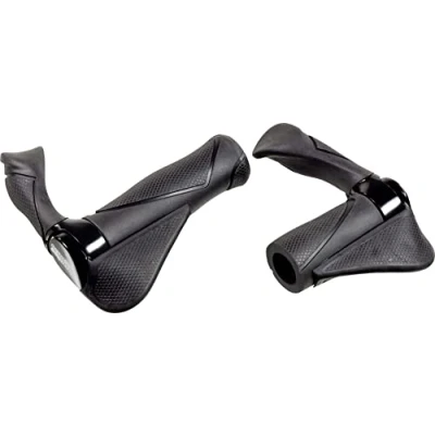 Afbeelding van Handvatpaar Ergotec MF2 kraton aluminium 130 + 87 mm zwart