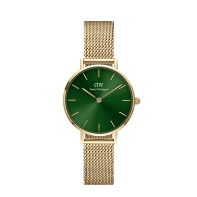 Afbeelding van Daniel Wellington Petite EMERALD, 28MM Gold Horloge, Maat: 28, coloured
