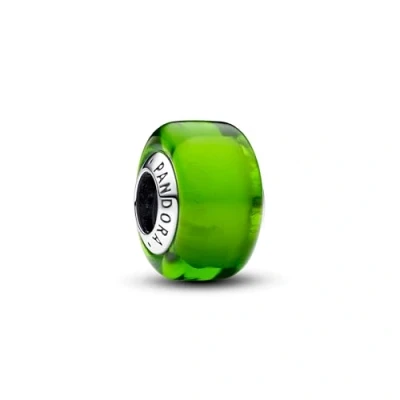Afbeelding van PANDORA Moments Grünes Murano glazen mini bedel van sterling zilver, compatibel Armbanden, 793106C00