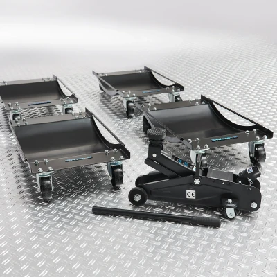 Afbeelding van Automover set van 4 stuks en krik