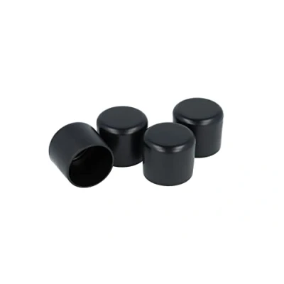 Afbeelding van GleitGut 4 x eindstuk voor buis 28 mm stoelpootbescherming rond zwart