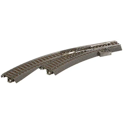 Afbeelding van H0 Märklin C rails (met ballastbed) 24671 Gebogen wissel, Links 30 Met handbediening