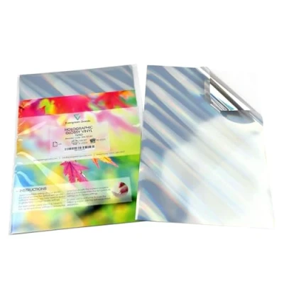 Afbeelding van Evergreen Goods stickers, holografisch vinyl, A4, zilverkleurig, 10 stuks