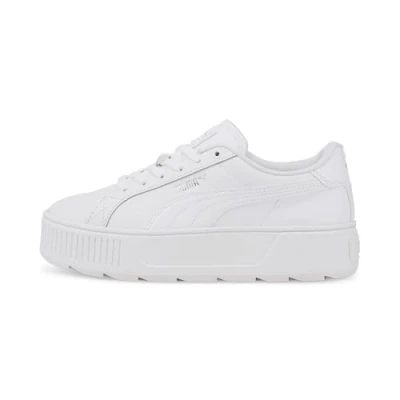 Image de Puma Karmen L Femme Basket Chaussure de tennis, White Silver, 38 EU