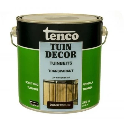 Afbeelding van Tenco Tuindecor Transparant 2,5 ltr donkerbruin Buiten onderhoud