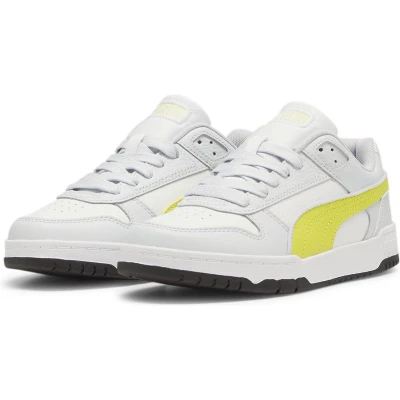 Afbeelding van PUMA Rbd Game Low Jr Sneakers voor kinderen, uniseks, Veelkleurig (Silver Mist Lime Sheen Black)