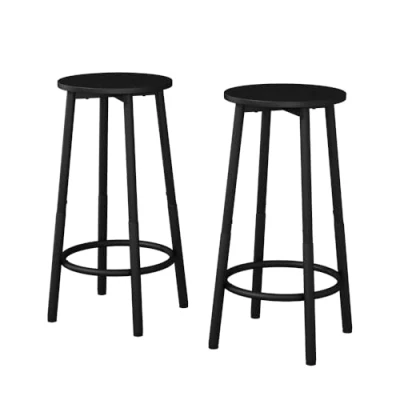 Afbeelding van Vicco Edmonton Barkrukken set van 2 31.5 x 64 cm delen Zwart