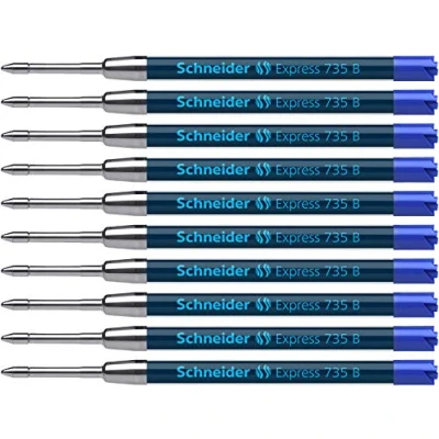 Afbeelding van balpenvulling Schneider Express 735 B blauw doos met 10 stuks