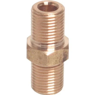 Afbeelding van Messing dubbele nippel 1/4 inch x