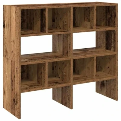 Afbeelding van vidaXL Schoenenrekken 2 st stapelbaar 89,5x30x40 cm oud houtkleurig