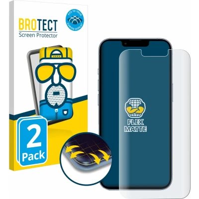 Afbeelding van BROTECT Screenprotector voor Apple iPhone 13 Pro Folie Beschermfolie matte volledig dekking (2 Stuks)