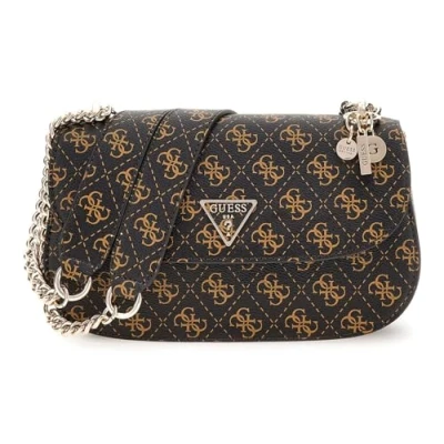Afbeelding van Guess ECO Erica FLAP Handtas, Dames, Maat: One Size, Brown