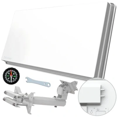 Image de Strong sa 62 antenne satellite avec tête lnb twin intégré 2 sorties