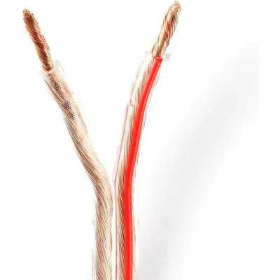 Afbeelding van Luidsprekerkabel op rol 100 meter (4 mm², Flexibel, Transparant)