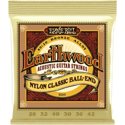 Image de Ernie Ball Earthwood 2069 Folk nylon à boules