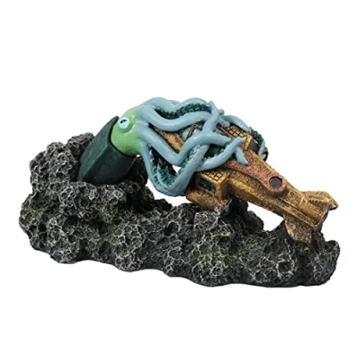 Afbeelding van Aqua Della Aquariumdecoratie Vissen Steampunk Kraken S 16,7x8x8,2cm Meerkleurig 1st