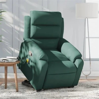 Afbeelding van VidaXL, Massagestoelen, Massagestoel met sta op hulp fluweel