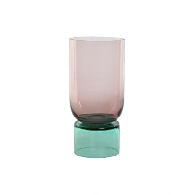 Afbeelding van Vaas Home ESPRIT Tweekleurig Kristal 15 x 32 cm