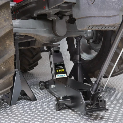 Afbeelding van Datona® Werkplaatskrik 5 ton met hoge assteunen 12 Zwart