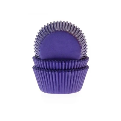 Afbeelding van Cupcake Cups HoM Paars 50x33mm. 50st.