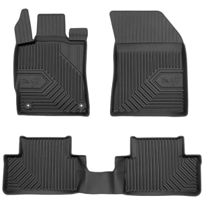 Afbeelding van M MOTOS Rubberen vloermatten voor Peugeot 308 III sinds 2021 Verbeter je reiscomfort met de zwarte antislip mat Auto nr. 77 automat alle weersomstandigheden, bescherming tegen vuil