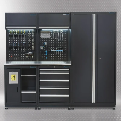 Afbeelding van Werkplaatsinrichting PREMIUM met RVS werkblad 225 cm breed