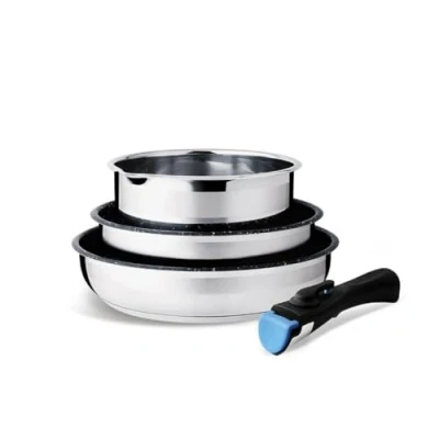 Afbeelding van Pan Feel Maestro MR 3529 4 Zwart Zilverkleurig Roestvrij staal Ø 18 cm 24 22