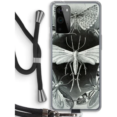 Afbeelding van Case Company® hoesje met Koord geschikt voor OnePlus 9 Pro Haeckel Tineida Telefoonhoesje Zwart Bescherming aan alle Kanten en Over de Schermrand