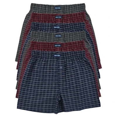 Afbeelding van MioRalini Topaanbieding 12 of 6 kleurrijke boxershorts in neutrale klassieke effen kleuren voor heren S M L XL 2XL 3XL 4XL 5XL 6XL 7XL