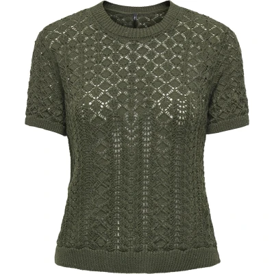 Afbeelding van Only ONLSAGA LIFE SS O NECK CC KNT Kalamata Gebreide trui S