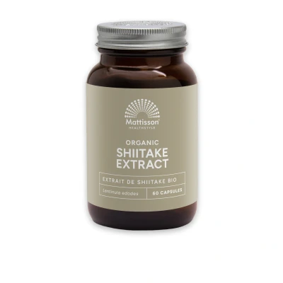 Afbeelding van Mattisson Biologische Shiitake 400mg 60 capsules
