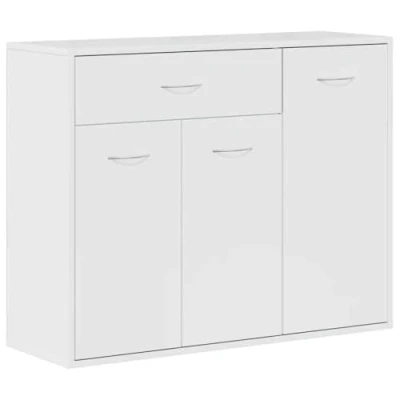 Afbeelding van vidaXL Dressoir, wit glanzend, 88 x 30 70 cm, bewerkt hout