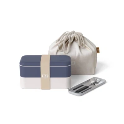Image de Pack lunch box Monbento bleu Natural