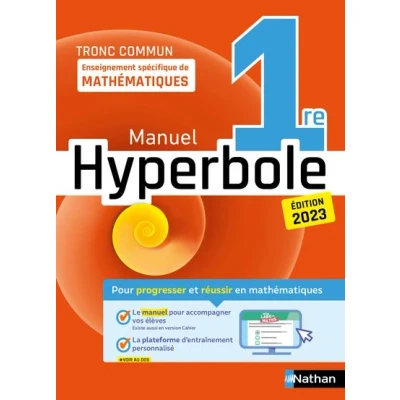 Image de Hyperbole 1ère Enseignement spécifique Manuel 2023