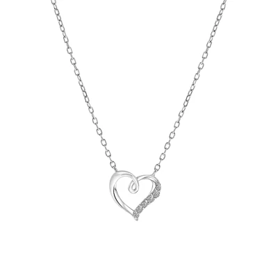 Afbeelding van Lucardi Ketting silvercoloured, Dames, Maat: 45, Silver/coloured