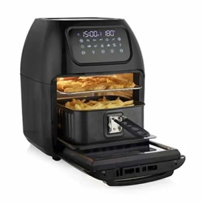 Afbeelding van Tristar Airfryer Oven FR 6964 Digitale Heteluchtfriteuse XXL 10 liter met programma&#039;s Inclusief frietmand en 2 grillrekken Zwart