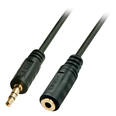 Afbeelding van LINDY 35656 Jackplug Audio Verlengkabel [1x male 3,5 mm 1x female mm] 10.00 m Zwart