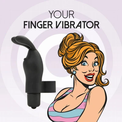 Afbeelding van FeelzToys Magic Finger Vibrator Zwart