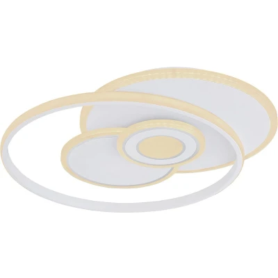 Afbeelding van Roderick LED plafondlamp, wit, lengte 54 cm, acryl, CCT