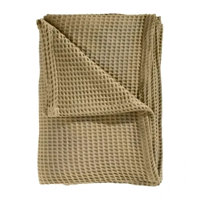 Afbeelding van Heckett Lane Wafel Plaid Pale Khaki 180x260