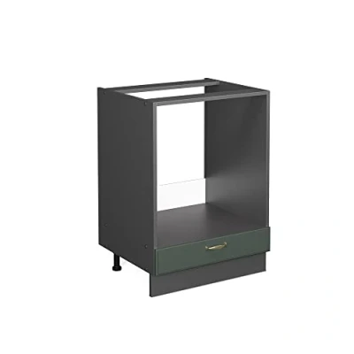 Afbeelding van Vicco Ovenombouwkast Fame Line, Groen Goud Landhuis/Antraciet, 60 cm zonder werkblad