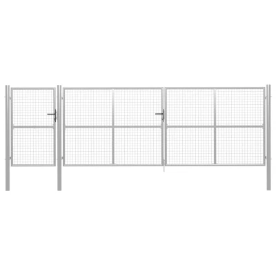 Afbeelding van Poort 500x150 cm staal zilverkleurig