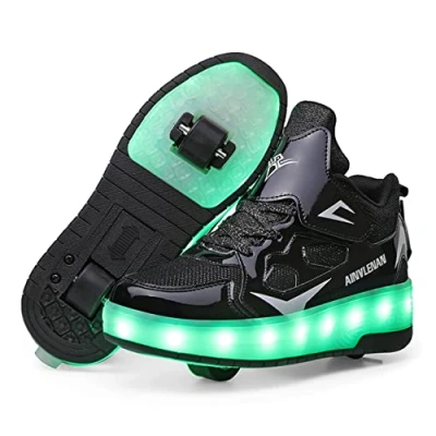 Afbeelding van Schoenen Voor jongens en meisjes Met wieltjes LED Lichtgevend Outdoor sportschoenen Skateboardschoenen verjaardag, vakantie