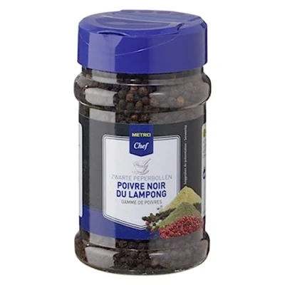 Afbeelding van Zwarte peper Lampong 180g METRO Chef