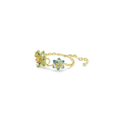 Afbeelding van Swarovski Idyllia Mixed CUTS Flower Armband, Dames, Maat: Medium, Multi colored